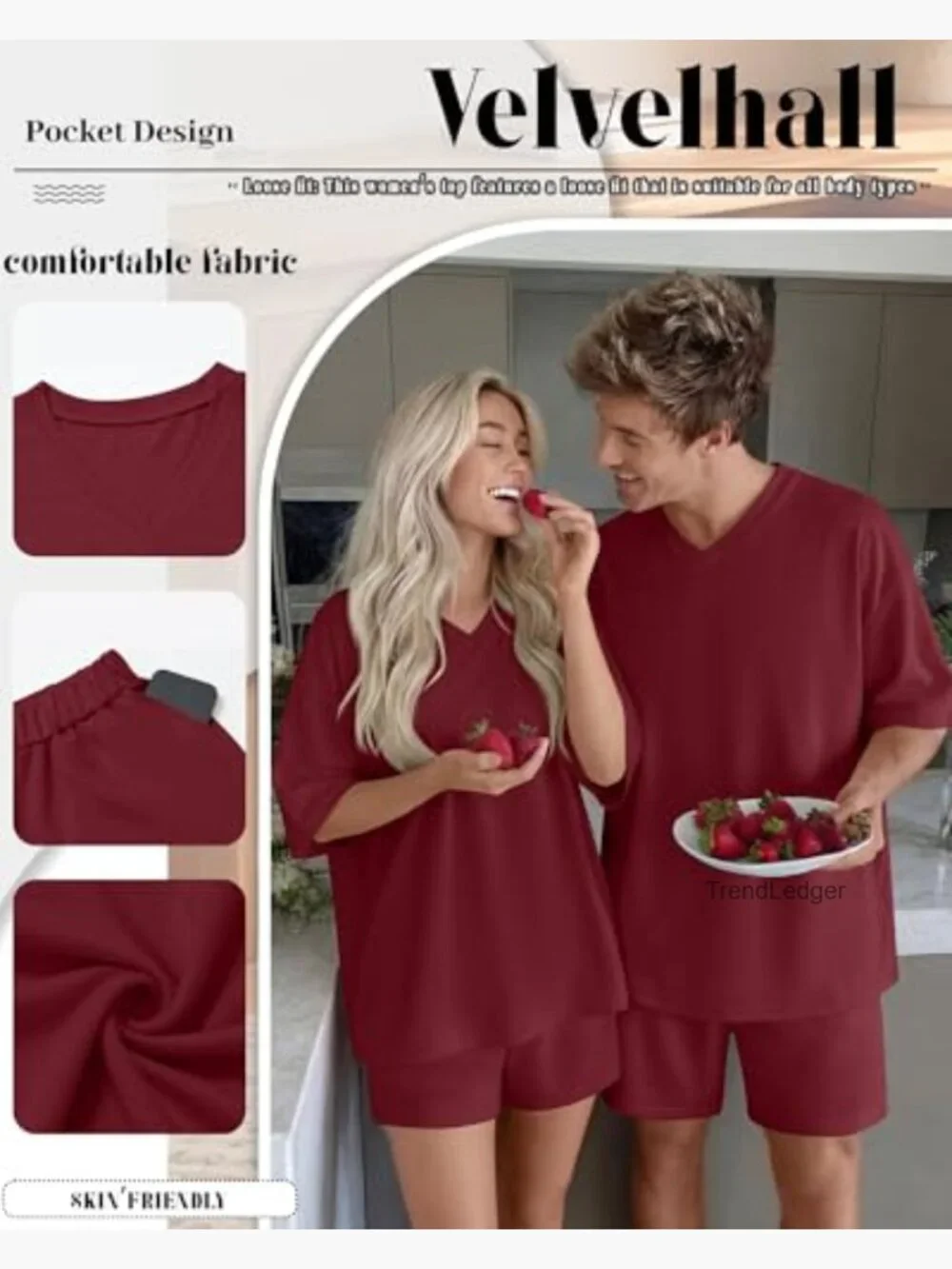 Two Piece Short Sets for Women Loungewear Matching Sets Oversized Pajama Summer